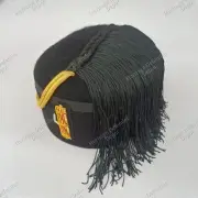 WW2 Italian Fascist High Leaders FEZ HAT Mussolini Fasces Badge Cap El Duce Hat