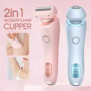 2in1 Pro Silk Glide Epilator Electric Shaver Razors Trimmer Bikini Hair Remover