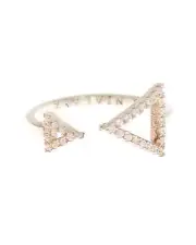 Nialaya Triangle Ring in Sterling Silver - Rings