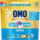 OMO Ultimate Sensitive 3 in 1 Laundry Capsules, 28 Washes