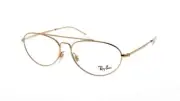 New Ray-Ban Frames Gold Metal Glasses RB 6454 2500 56-14-140 Unisex Eyeglasses