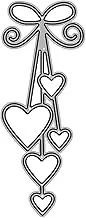 Heart Die Cut for Card Making, Bow Tie Metal Cutting Dies Congratulations Die Cuts Happy Birthday Embossing Stencils Template for DIY Scrap-Booking Decor Wedding Birthday Blessing Card