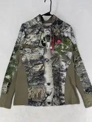 Mossy Oak Pullover Womens XL Camouflage Hunting Quarter Zip Mountain Country $50