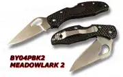 Spyderco Byrd Meadowlark 2 FRN Plain Edge BY04PBK2 NEW