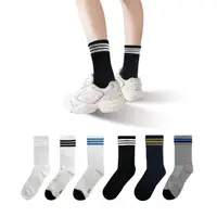 在飛比找momo購物網優惠-【FAV】3雙組/條紋除臭兒童襪/型號:T226(除臭襪/童