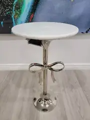 Silver Bow Side Table TikTok Viral