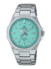 NEW Casio Edifice SLIM TURQUOISE Sapphire Bluetooth Steel Mens Watch EFRS108D-2B