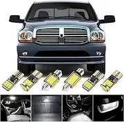 BMT xms LED Interior Light Kit Replacement for DODGE Ram 1500 2500 3500 2003-2008, 6000K Cool White Interior LED Lights, 15 Pieces