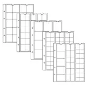 Lighthouse - Numis Assorted Clear Coin Album Pages - Packet of 5