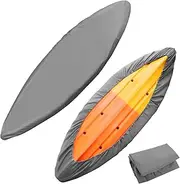 Kayak Cover - Waterproof Kayak, Canoe, Paddle Board & Fishing Boat Sunblock Shield for Outdoor Storage