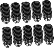 Veemoon 10 Pack Carbon Steel Ball Point Grub Screws Slotted Spring Ball Plunger Screws Set for Reusable Fastening Multi-Purpose