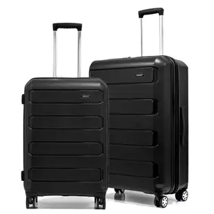 KANGOL - 英國袋鼠輕量耐磨可加大PP行李箱三件組-多色可選