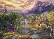 Ceaco - Thomas Kinkade Disney Dreams - Evil Queen - 1000 Piece Jigsaw Puzzle