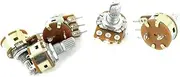 Aexit 5Pcs (Potentiometer) B50K 50K Ohm 7mm Thread 6mm Knurled Shaft 3 Terminals Linear Single Turn Top Adjustable Rotary (66ry273qf432) Taper Potentiometer