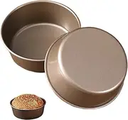 2PCS Ramekins for Air Fryer 4'' Air Fryer Egg Moulds Non Stick Air Fryer Egg Poacher Mini Cake Tin for Baking Muffin, Sandwiches, Breakfast Kitchen Cooking Tool Air Fryer Egg Poacher Cake Pan Air Fry