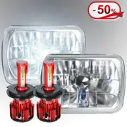 For 1995 1996 1997 Nissan Pickup Hardbody LED Headlights Hi/Lo Sealed Beam 7x6" (for: Subaru)