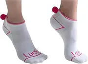[Lucky In Love] Women's Pom Low Cut Socks - 3 Pack (Women's Size 4-10)