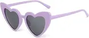 Heart Sunglasses for Kids Toddler Girls Polarized Cute Shaped Lovely Style with UV400 Sunnies Age 3-12