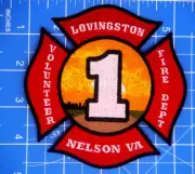 Nelson Virginia Lovington Vol Fire Department patch