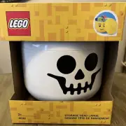 LEGO 4032 White Skeleton Skull Storage Head Large Container Halloween Decor NEW