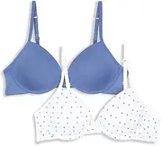 [Hanes] Girls' Molded Underwire Bra 2-Pack