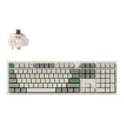 Keychron Q6 Max QMK/VIA Wireless Custom White Mechanical Keyboard - Brown Switch [KBKCQ6MP3]