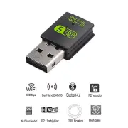 USB WiFi Bluetooth Adapter, 600Mbps Dual Band 2.4/5GHz Wireless Network Card