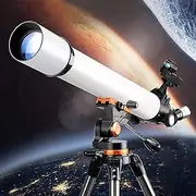 Ultra Hd, Refractor Telescopes,700/70mm Telescope for Beginners,Adult Professional Astronomy Travel Telescope,with Tripod+Finder Scope+Travel Backpack+2 eyepieces+3X Barlow Lens