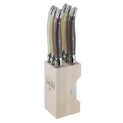 Andre Verdier Debutant Serrated Knives 6Pcs Kitchen Knife Block Set