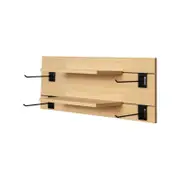 Double Line Storage Organising Kit with Shelves 800mm Oak