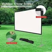 Projector Screen with Stand 120 inch 16:9 HD 4K Outdoor Projector Screen for