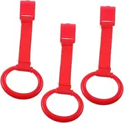 FOYTOKI Crib Pull for Baby 3 Pack Learning Standing Pull Rings Baby Bed Hanging Toddler Hand Pull Sturdy and Safe