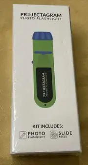 Projectagram Photo Flashlight Kit - Green with Blue Trim - Brand New Sealed Box