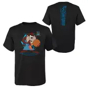 Space Jam T-Shirt Tech Spine Taz Tune Squad A New Legacy Adult Looney Black