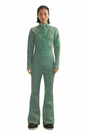 Cynthia Rowley Water Repellent Bonded Jumpsuit in Green Multi at Nordstrom, Size Small