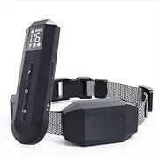 YUNFANG Dog Training Device Bark Collar for Dogs Waterproof IP67 Rechargeable Dog Color Light Training Collar for Small Medium Large Dogs with Beep, Vibration, Safe Shock Modes Black