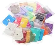 jojofuny 30Bags Colorful Mica Powder of Eye Shadow Resin Crafting Pigments for DIY Soap Making Nail Art Blusher Powder and Candle Making Creative Crafting Essentials