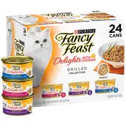 Fancy Feast Delights with Cheddar Grilled Variety Pack Wet Cat Food 24x85g