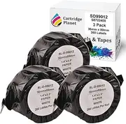 Cartridge Planet 3 Pack Compatible Address Label Roll for Dymo SD99012 S0722400 36mm x 89mm 260 Labels for Dymo LabelWriter 450 450 Turbo 450 Twin Turbo 450 Duo 4XL SE450 310 320 330 400 SE300 Wire…