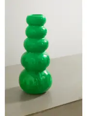 [Dinosaur Designs] Dinosaur Designs - Pearl Tower Resin Vase - Leaf green - One size One size Green