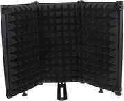 CATIEBYE Mic Windproof Shield 3-panel Acoustic Cover Noise Reduction for Recording