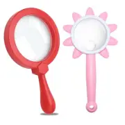 Handheld Magnifying Glass, 2Pcs Reading Magnifying Glasses, Large Magnify Len...