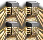 Solar Fence Lights, Solar Deck Lights 8 Pack, LED Waterproof Outdoor Wall Lights