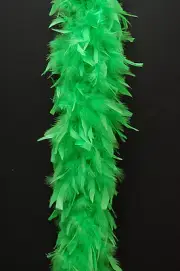 Lime 80 Gram Chandelle Feather Boas 2-Yards For Halloween, Costume, Dress