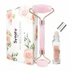Natural Jade Face Roller & Face Massager Natural Rose Quartz Stone For Face Eye