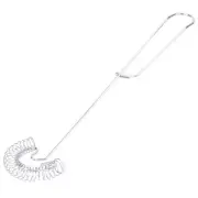 2 Pieces Whisk Egg Small Whisk Whipper Stainless Steel Egg Whisk Flat2640