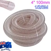 Dust Collection Hose Vacuum Pipe PU Ducting Flexible Hoses with Steel Wire 100mm