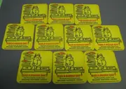 VINTAGE BELLOWS WHISKEY LOUISVILLE KENTUCKY HAD ROUGH DAY OFFICE WORKER COASTERS