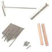 17 Keys Kalimba Thumb Finger Piano DIY Keys+Bridge+Tuning Hammer Kit8532