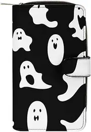 [LQWOK] Wallet, Halloween Goth Printed Wallet,travel Wallet,durable Wallet,portable Wallet,universal Wallet,leather Wallet, Halloween Goth, 19.7x11x3.5cm, Modern